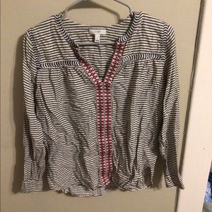 J Crew Long Sleeve V Neck